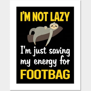 Funny Lazy Footbag Hacky Sack Sacker Posters and Art